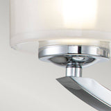 Meridian 3 Light Semi-flush Mount Polished Chrome - Comet Lighting