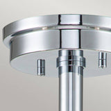 Meridian 3 Light Semi-flush Mount Polished Chrome - Comet Lighting