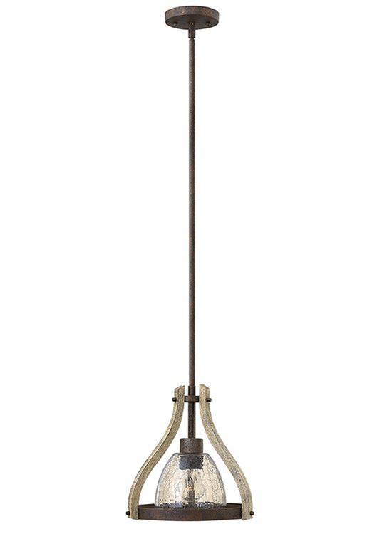 Middlefield 1-Light Mini Pendant Ceiling Light Iron - Comet Lighting