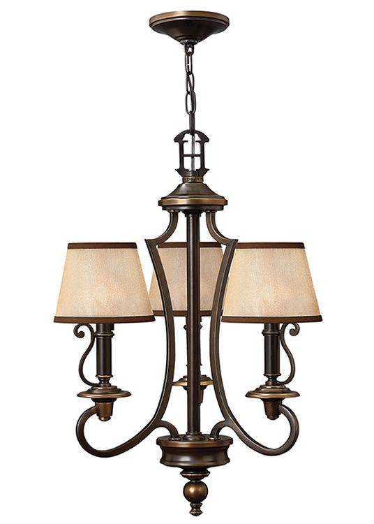 Plymouth 3-Light Chandelier - Comet Lighting