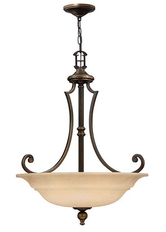 Plymouth 3Lt Chandelier Finish: Olde Bronze - Comet Lighting