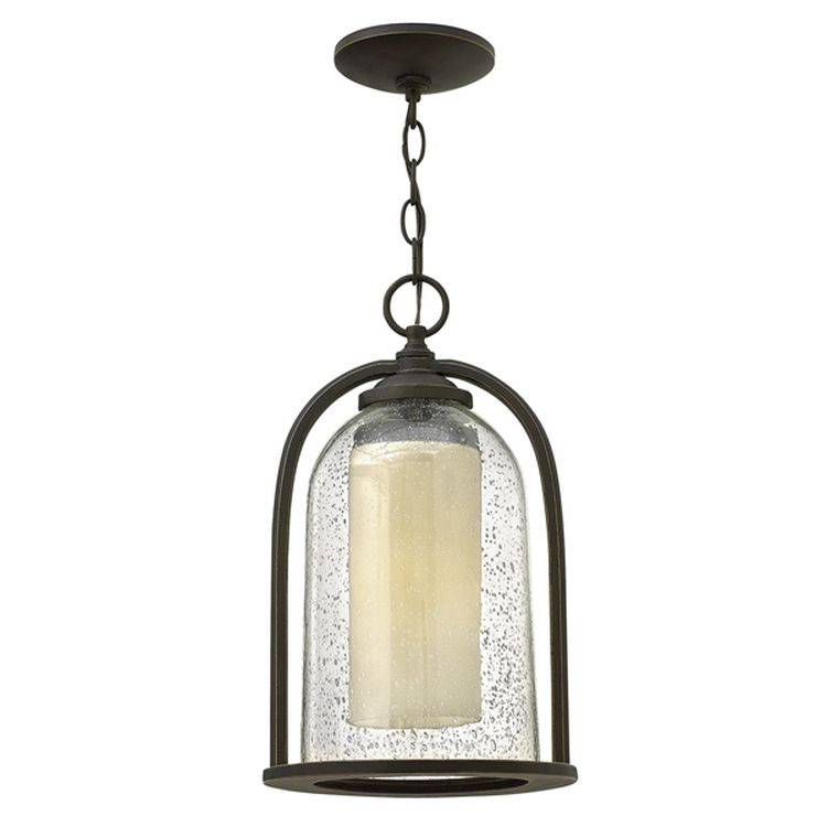 Quincy Outdoor Chain Lantern Bronze - Comet Lighting