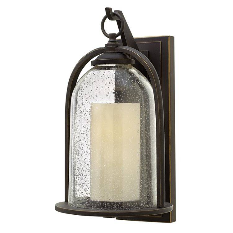 Quincy Outdoor Medium Wall Lantern Bronze - Comet Lighting