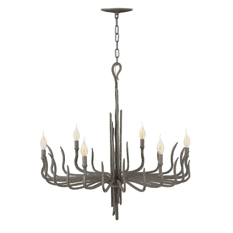 Spyre 6-Light Chandelier - Metallic Matte Bronze - Comet Lighting