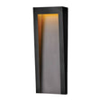 Taper LED Large Wall Lantern Textured Black - Comet Lighting