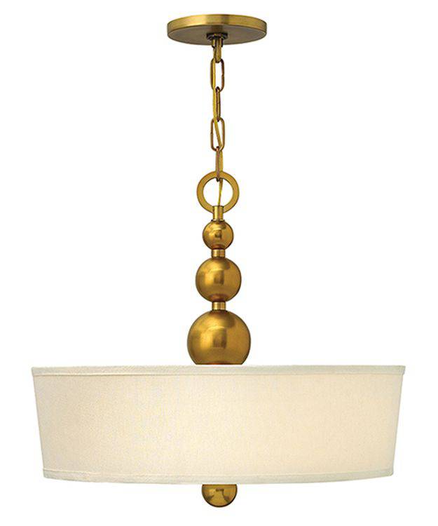 Zelda 3-Light Pendant Ceiling Light Vintage Brass - Comet Lighting