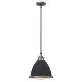 Amelia 1 Light Medium Pendant - Aged Zinc