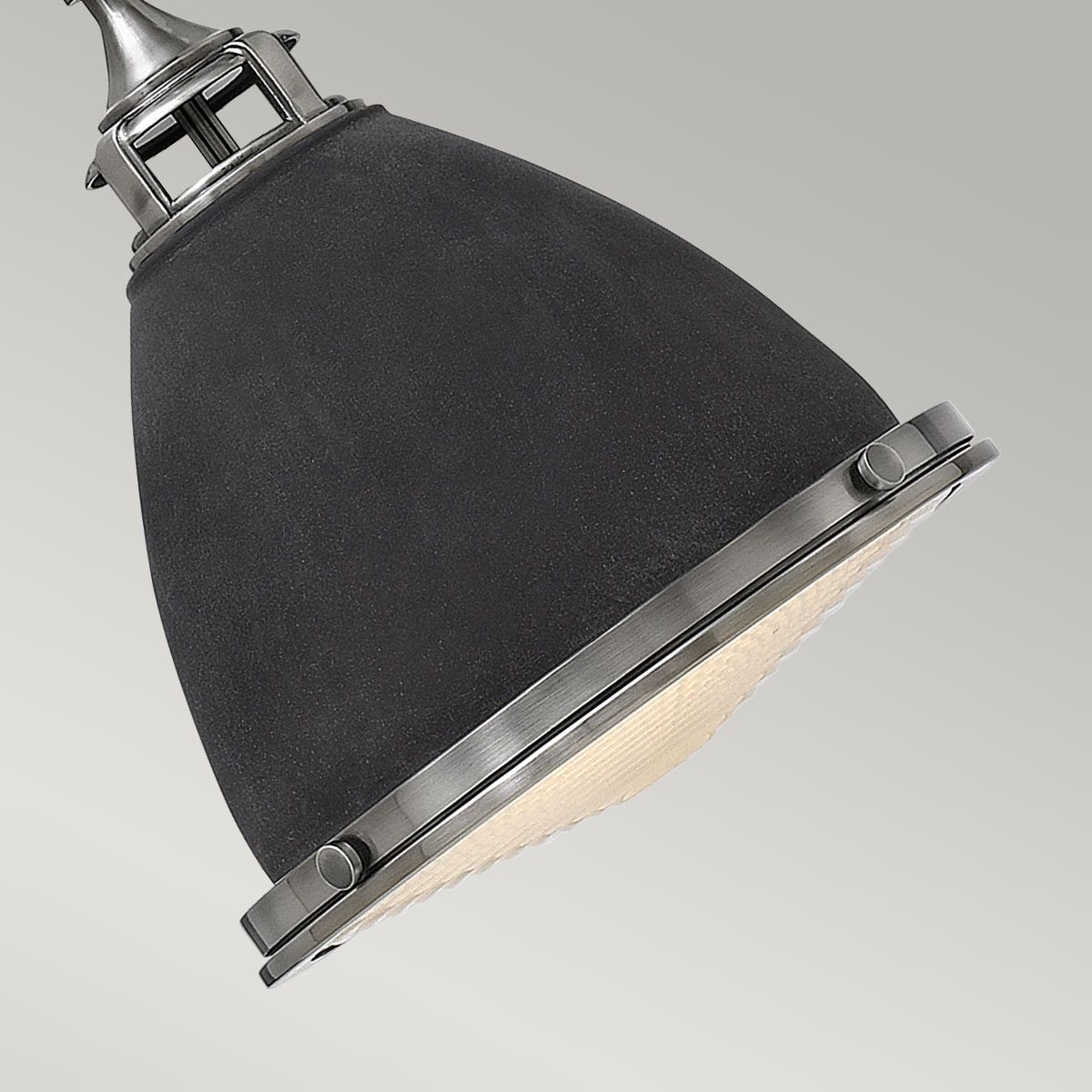 Amelia 1 Light Medium Pendant - Aged Zinc