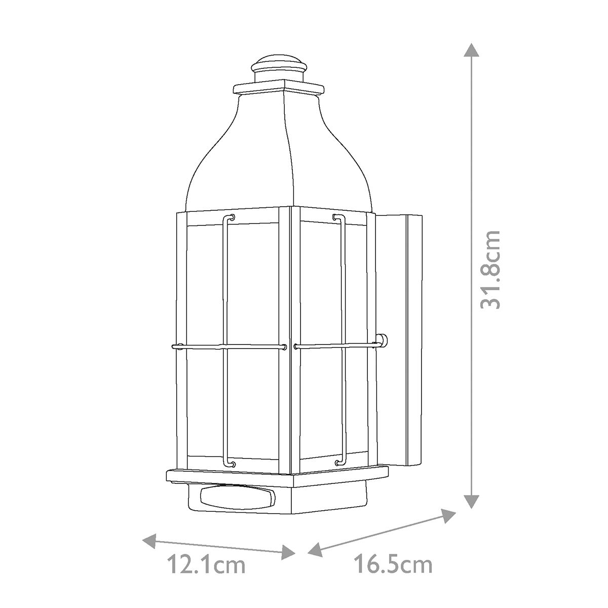 Bingham 1 Light Small Wall Lantern