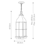 Bingham 3 Light Large Chain Lantern