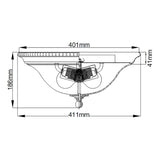 Cambridge 2 Light Flush Mount