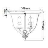 Cambridge 3 Light Flush Mount