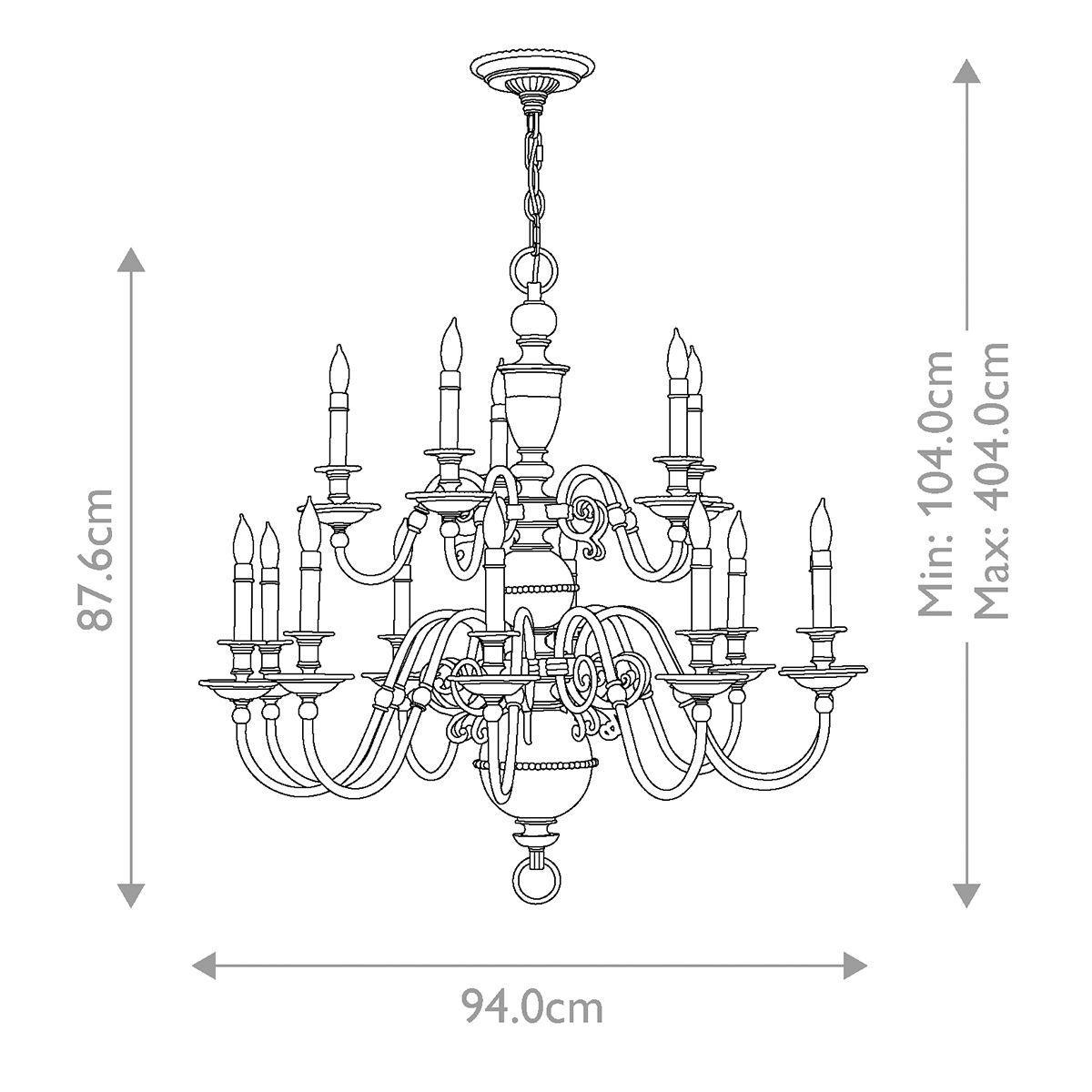 Cambridge 15 Light Chandelier