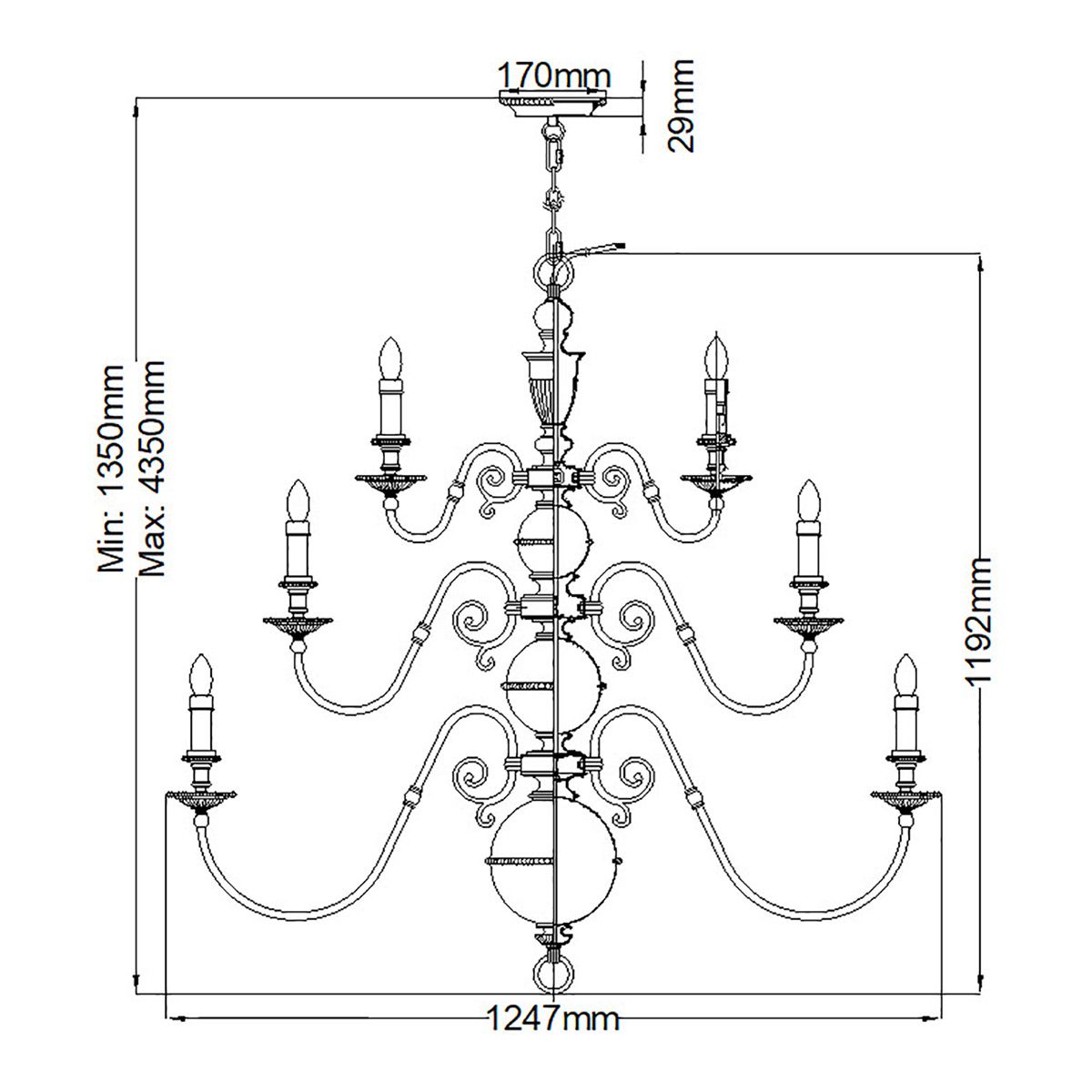 Cambridge 25 Light Chandelier