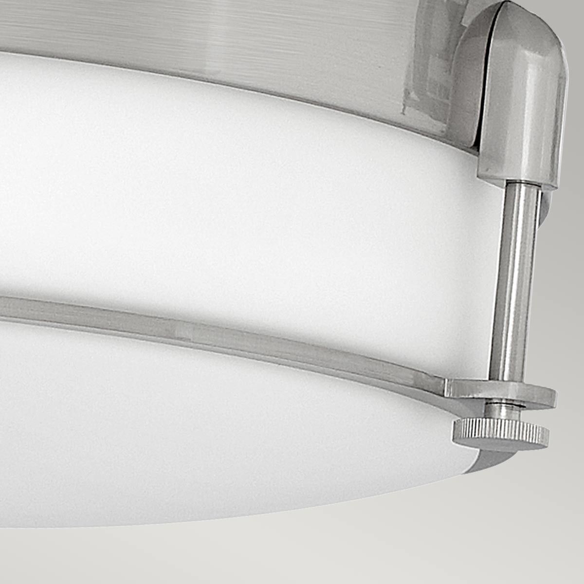 Colbin Medium Flush Mount - Brushed Nickel - Comet Lighting