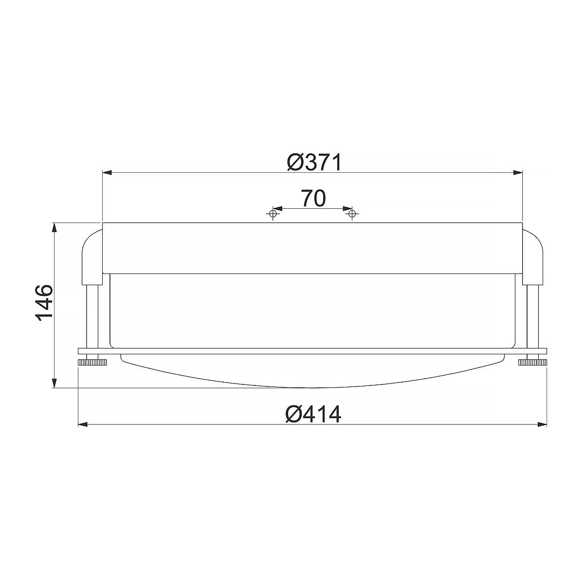 Colbin Medium Flush Mount - Brushed Nickel - Comet Lighting