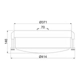 Colbin Medium Flush Mount - Brushed Nickel - Comet Lighting