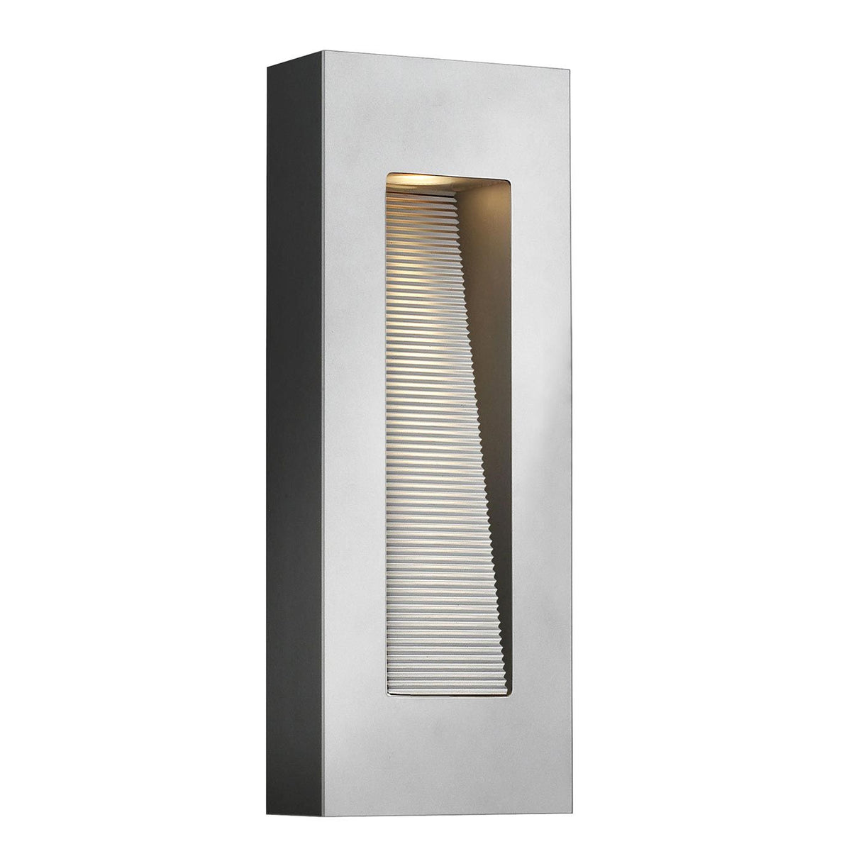 Luna Medium LED Wall Light - Titanium - Comet Lighting