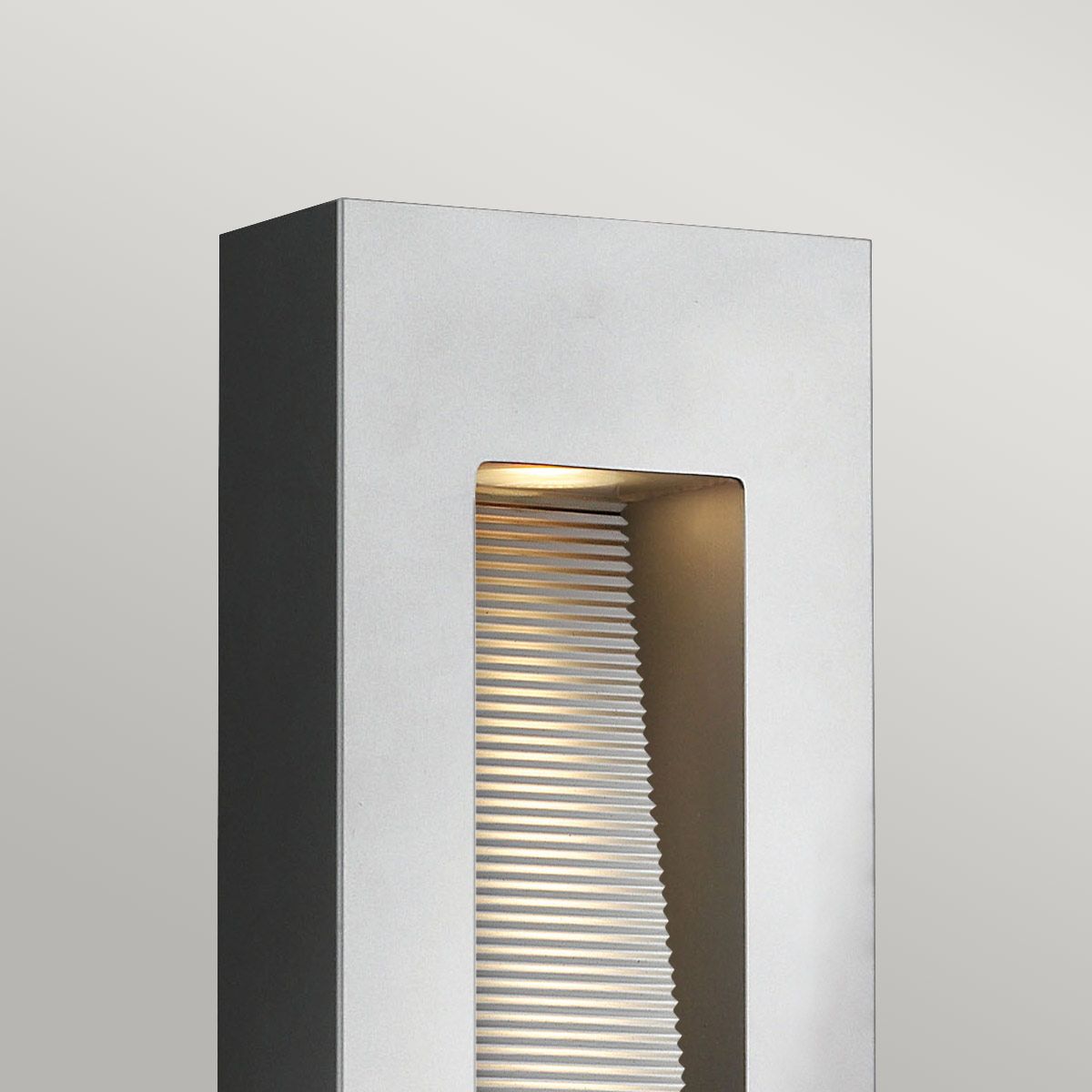 Luna Medium LED Wall Light - Titanium - Comet Lighting