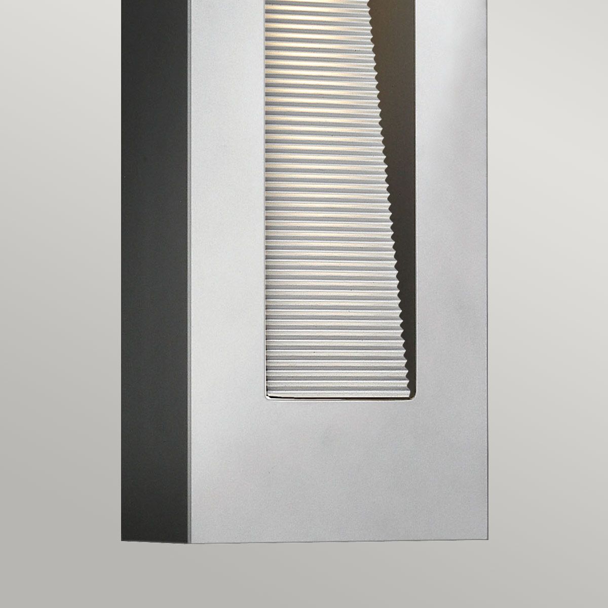Luna Medium LED Wall Light - Titanium - Comet Lighting