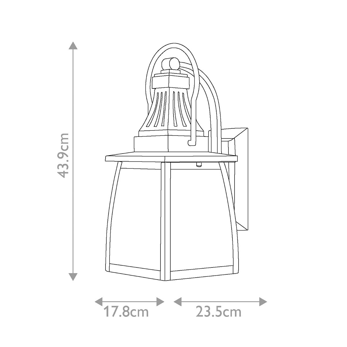 Montauk 2 Light Small Wall Lantern - Comet Lighting
