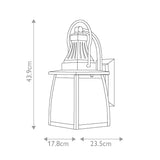 Montauk 2 Light Small Wall Lantern - Comet Lighting