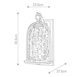 Quincy 1 Light Medium Wall Lantern - Comet Lighting