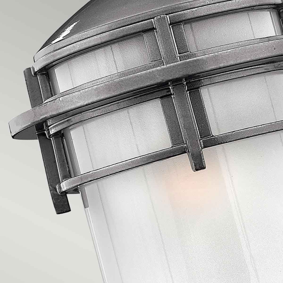 Reef Small 1 Light Lantern - Hematite - Comet Lighting