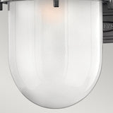 Reef Small 1 Light Lantern - Hematite - Comet Lighting