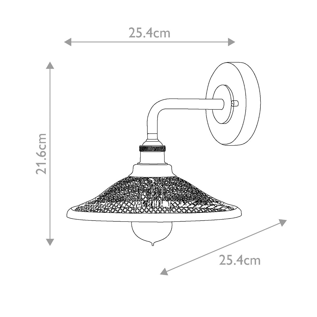Rigby 1 Light Wall Light - Comet Lighting