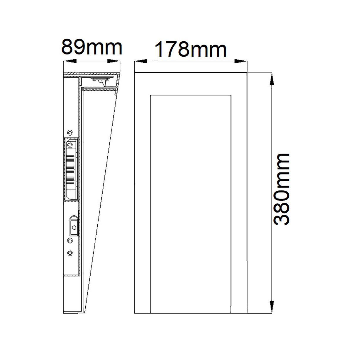 Taper LED Wall Lantern - Comet Lighting