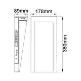Taper LED Wall Lantern - Comet Lighting