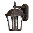 Wabash 1 Light Small Wall Lantern - Comet Lighting