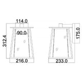Walker 1 Light Medium Wall Lantern - Comet Lighting