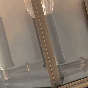 Holborn 2 Light Half Lantern Medium - Dark Bronze - Comet Lighting
