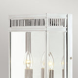 Holborn Outdoor Half Lantern Medium Polished Chrome - Comet Lighting