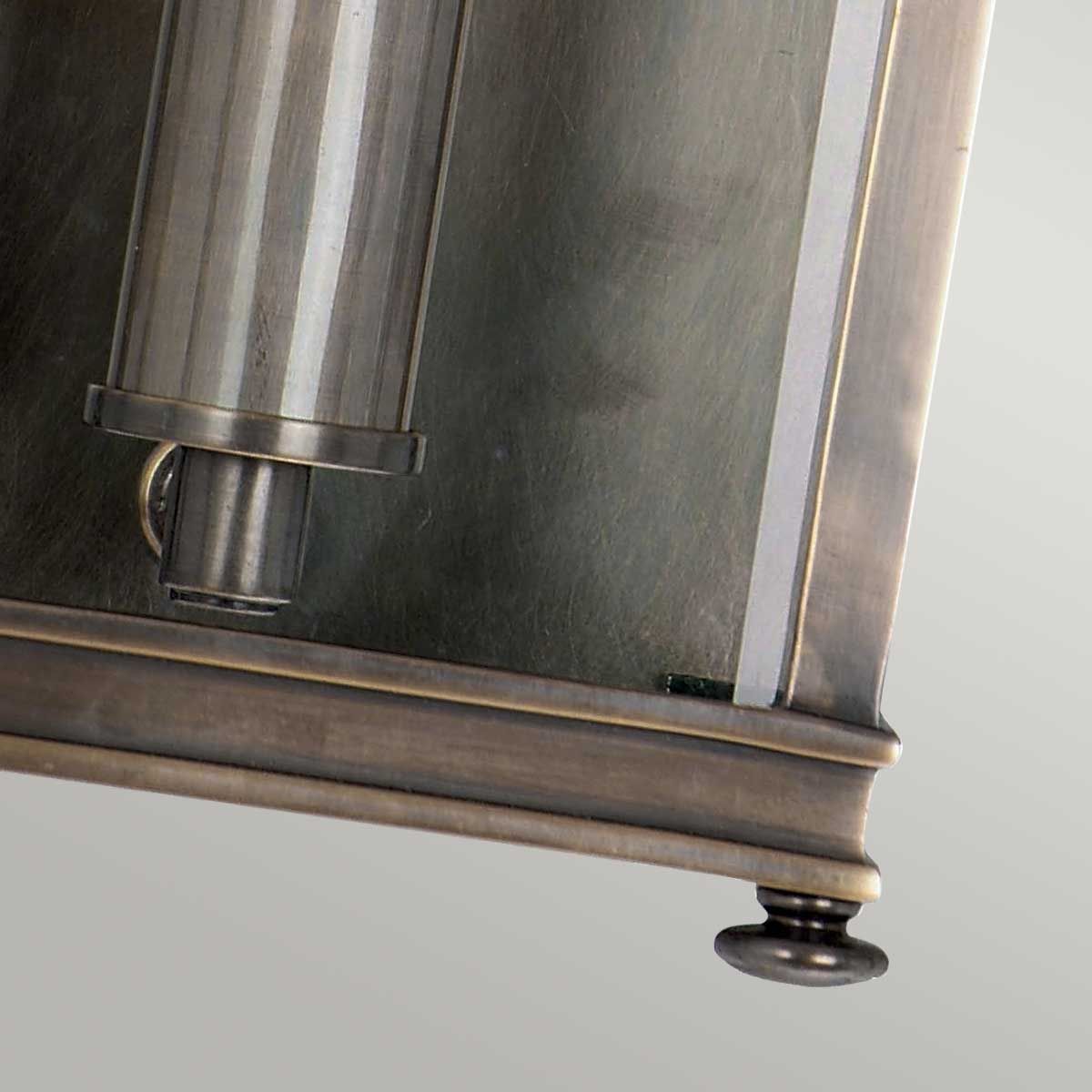 Holborn 1 Light Half Lantern Small - Dark Bronze - Comet Lighting