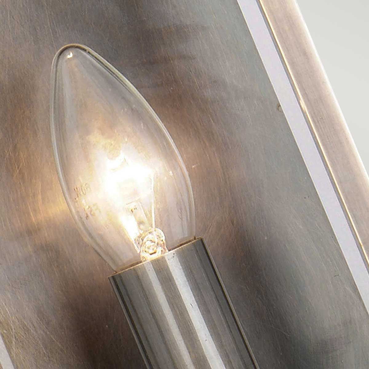 Holborn 1 Light Half Lantern Small - Dark Bronze - Comet Lighting