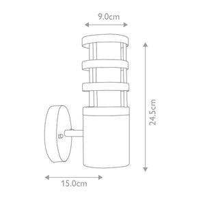 Hornbaek 1 Light Wall Lantern - Comet Lighting