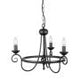 Harlech 3 Light Chandelier - Black