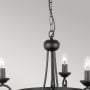 Harlech 3 Light Chandelier - Black