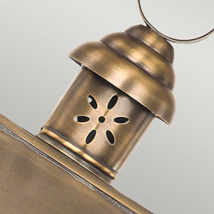 Hyde Park Outdoor Wall Lantern Brass - Comet Lighting