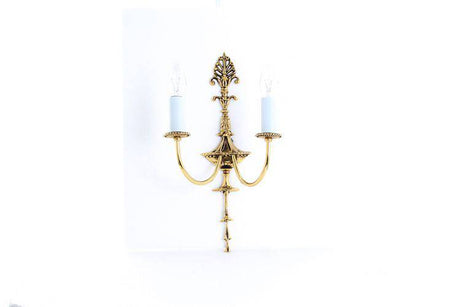 BROOKLANDS Eden 2lt Wall Light Polished Brass - Comet Lighting