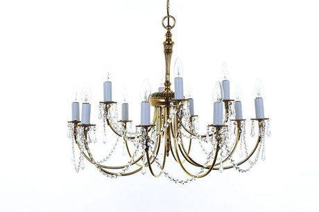 BROOKLANDS Richmond 12lt Ceiling Light Polished Brass - Comet Lighting