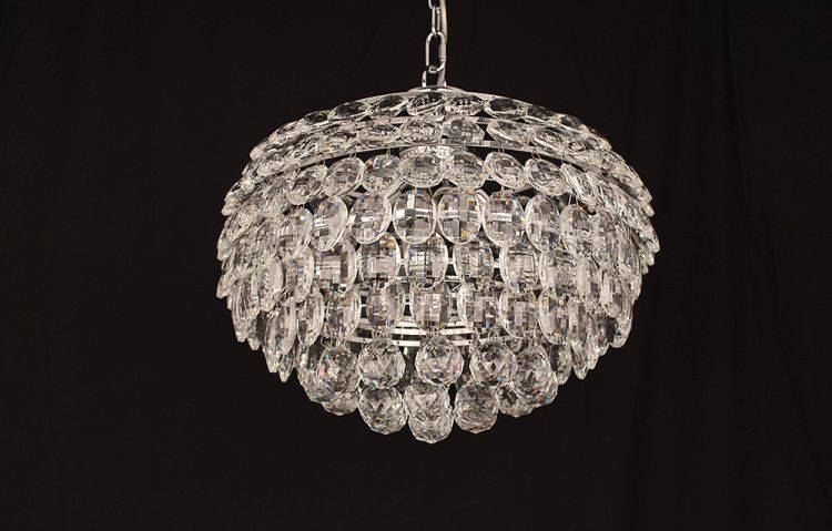 CRYSTAL Adaliz 4lt Ceiling Light Chrome - Comet Lighting