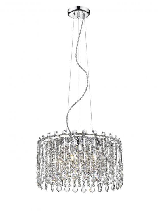 CRYSTAL Alita 5lt B Ceiling Light Chrome - Comet Lighting