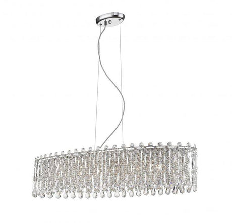 CRYSTAL Alita 6lt Ceiling Light Chrome - Comet Lighting