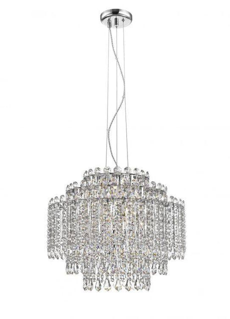 CRYSTAL Alita 8lt Ceiling Light Chrome - Comet Lighting