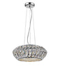 CRYSTAL Armel 4lt Pendant Ceiling Light Chrome - Comet Lighting