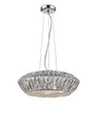 CRYSTAL Armel 5lt Pendant Ceiling Light Chrome - Comet Lighting